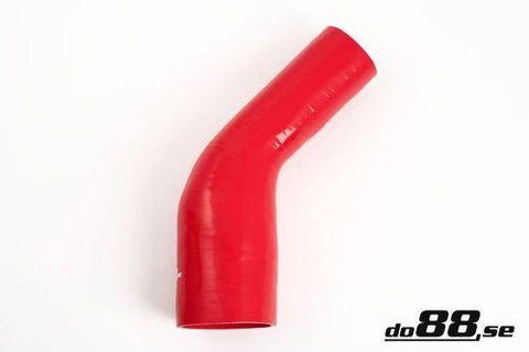 Silicone Hose Red 45 degree 2,375 - 3'' (60 - 76mm)-RBR45G60-76-NordicSpeed
