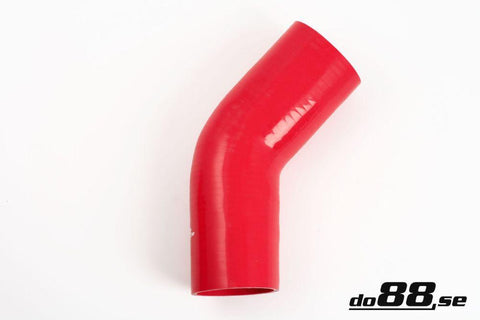 Silicone Hose Red 45 degree 3,125'' (80mm)-RB45G80-NordicSpeed