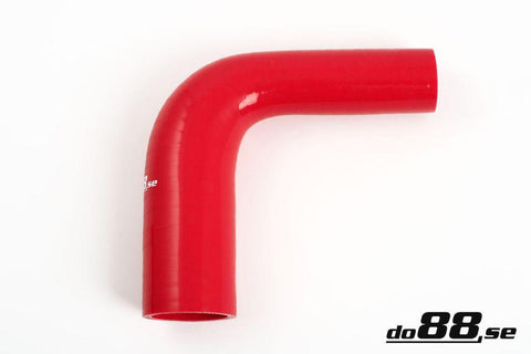 Silicone Hose Red 90 degree 1 - 1,5'' (25 - 38mm)-RBR90G25-38-NordicSpeed