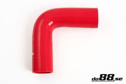 Silicone Hose Red 90 degree 1'' (25mm)-RB90G25-NordicSpeed