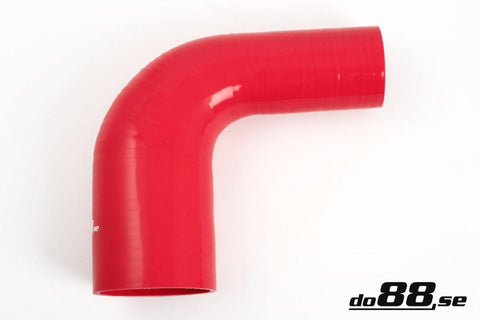Silicone Hose Red 90 degree 2,25 - 2,75''-RBR90G57-70-NordicSpeed