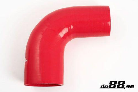 Silicone Hose Red 90 degree 2,75 - 3'' (70 - 76mm)-RBR90G70-76-NordicSpeed