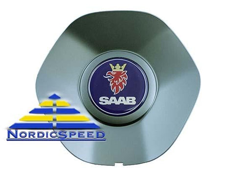 Turbo-X Wheel Center Cap Grey OEM SAAB-12780378-NordicSpeed