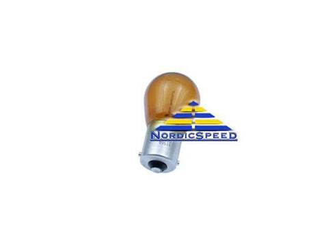 Turn Signal Bulb 1156 Single Filament Amber OEM Sylvania-4087953-NordicSpeed