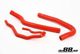 Volvo 740/940 (with T5 engine) Coolant hoses Red-NordicSpeed