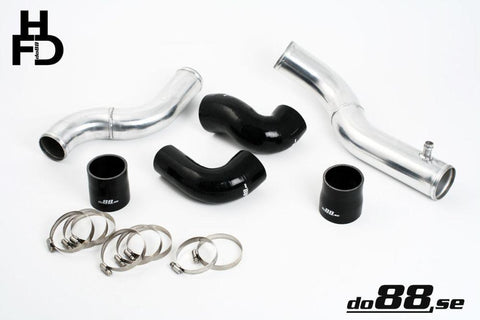 Volvo 7/940 Turbo Top Connection pipe kit ,black hoses ,3'' throttle body-TR-740-S-76-NordicSpeed